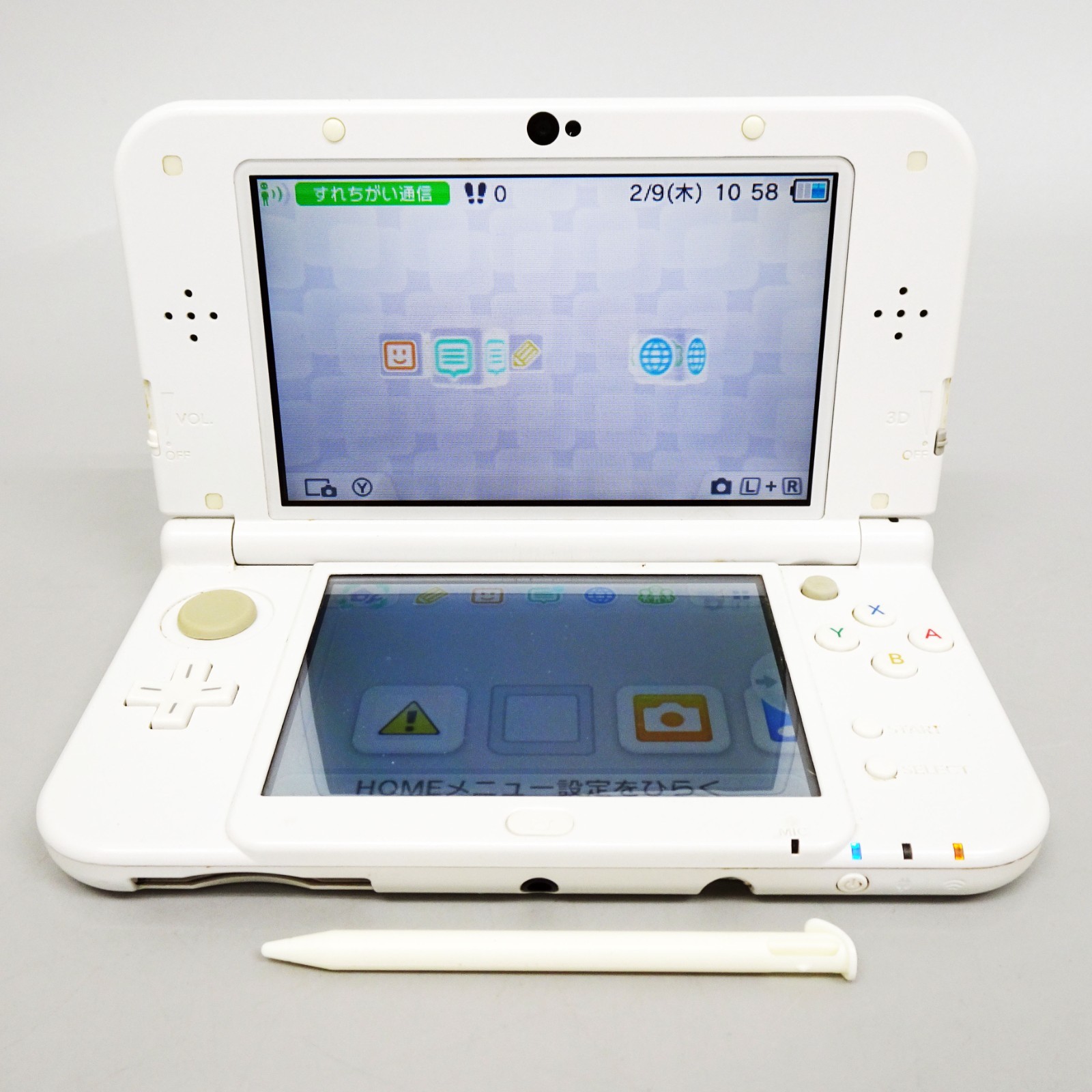 New Nintendo 3DS LL XL Pearl White Console Handheld System Japan Tested