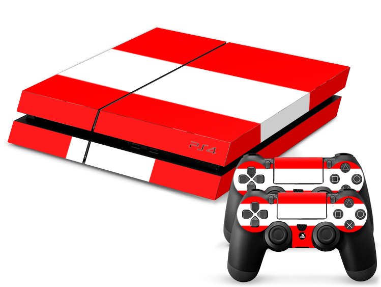 Sony PS4 PLAYSTATION 4 Skin Design Sticker Screen Protector Set – Austria Motif