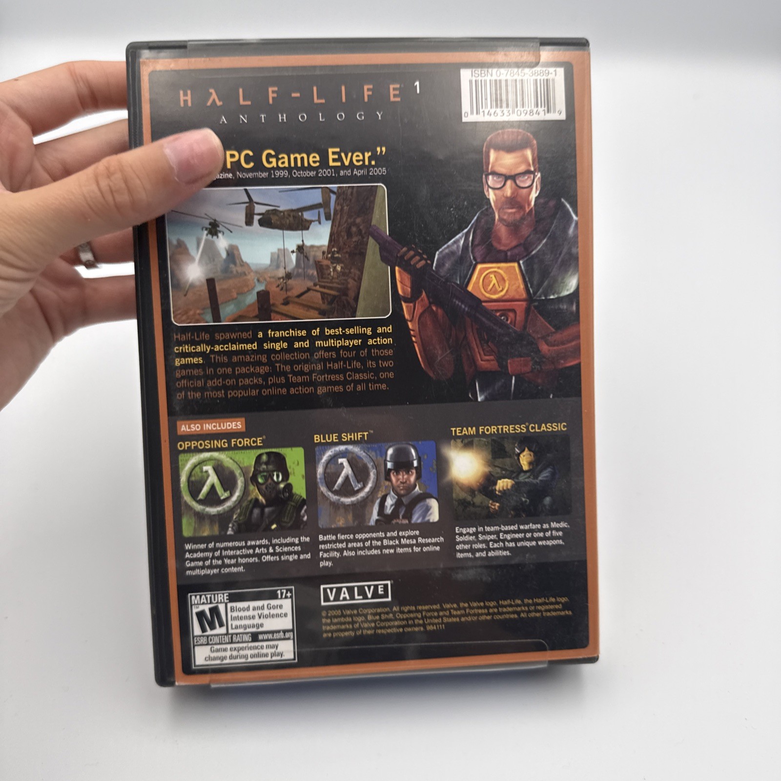Half-Life 1 – Anthology (PC, 2005) + Quick Reference Card and Key