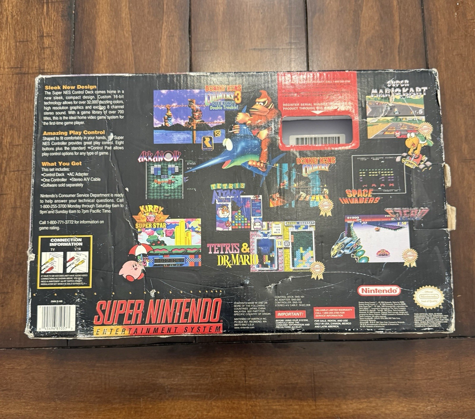 Super NES Control Deck SNES Jr. Console – CIB – No Manuals