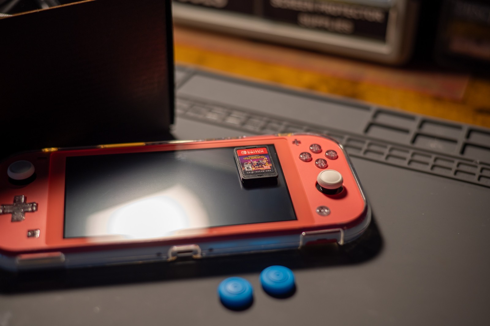 Custom Pink Nintendo Switch Lite 128GB TMR Hall Effect New Screen Game Bundle