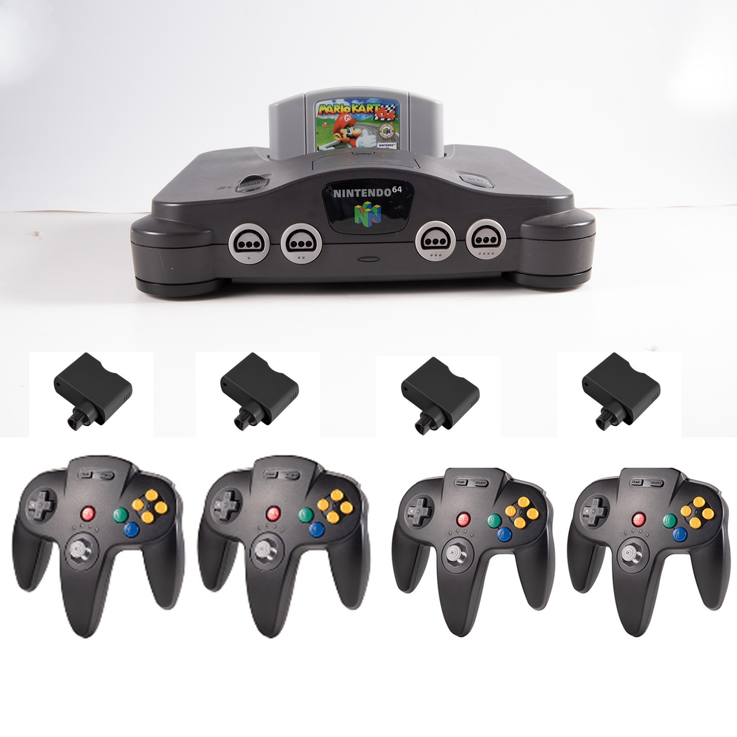 Wireless N64 Controller Rechargeable Gamedpad w/Rumble Pak for Nintendo 64 N64