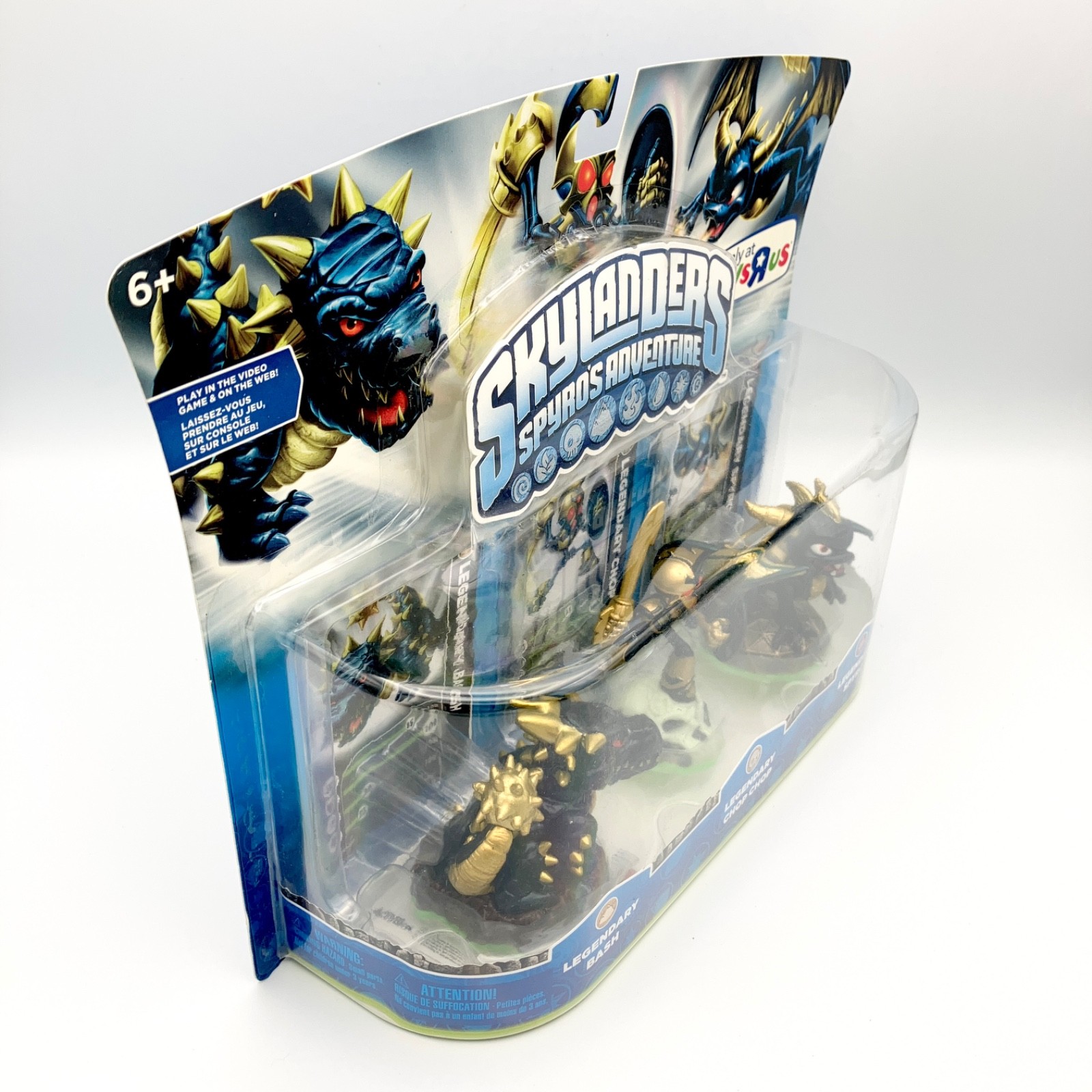 Skylanders Spyros Adventure Legendary Figures 3 Pack Bash Chop Chop Spyro NEW