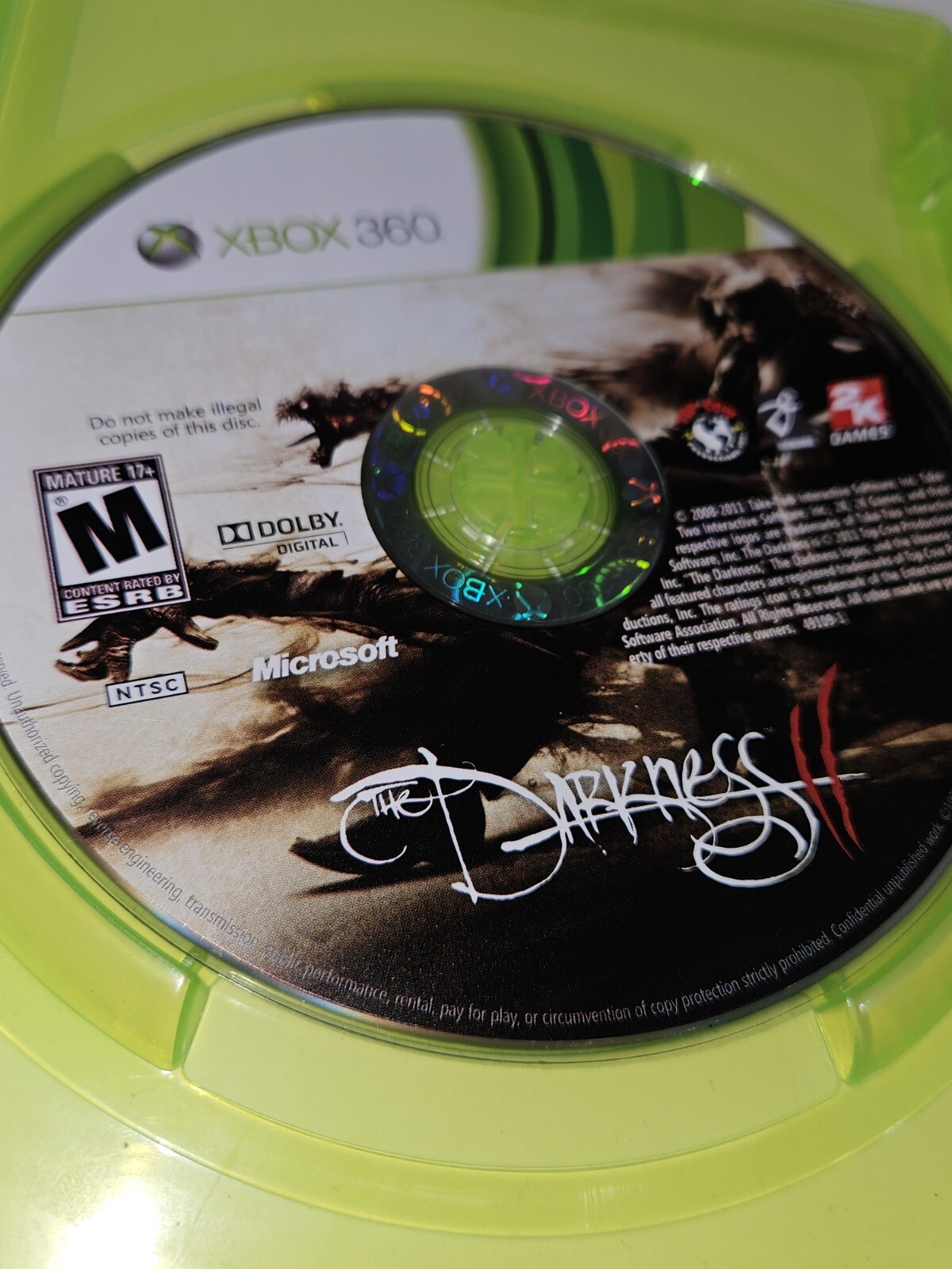 The Darkness II 2 Limited Edition (Xbox 360) CIB COMPLETE W/ Manual & POSTER