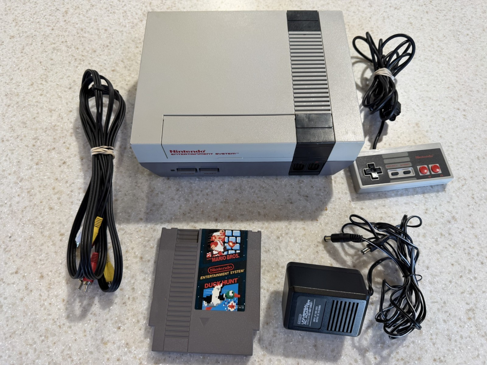 ORIGINAL NINTENDO SYSTEM AUTHENTIC CONSOLE CONTROLLER mario/DUCK HUNT NES HQ #33