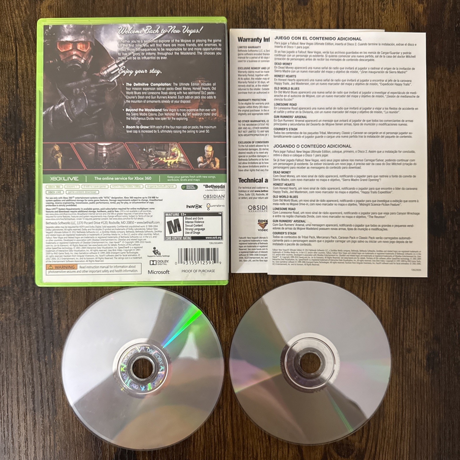 Fallout: New Vegas-Ultimate Edition – Microsoft Xbox 360 – CIB Complete Tested
