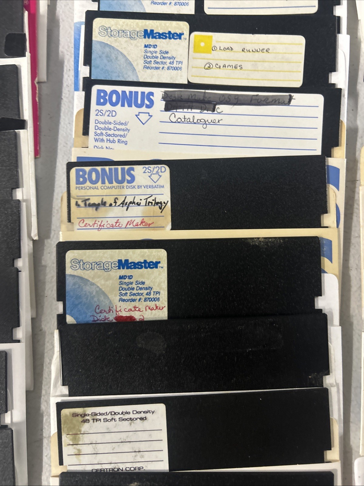 Commodore 64 Floppy Disks With Games Selling As Is for Blank Disk LOT Of 60