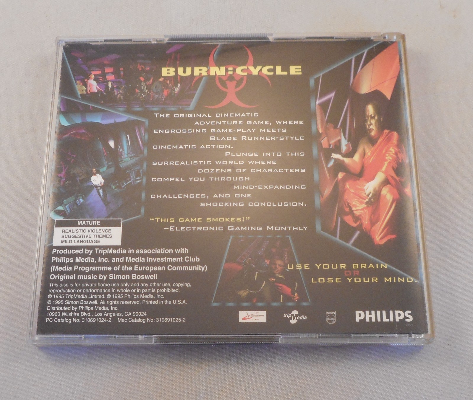 Burn Cycle PC CD ROM Game