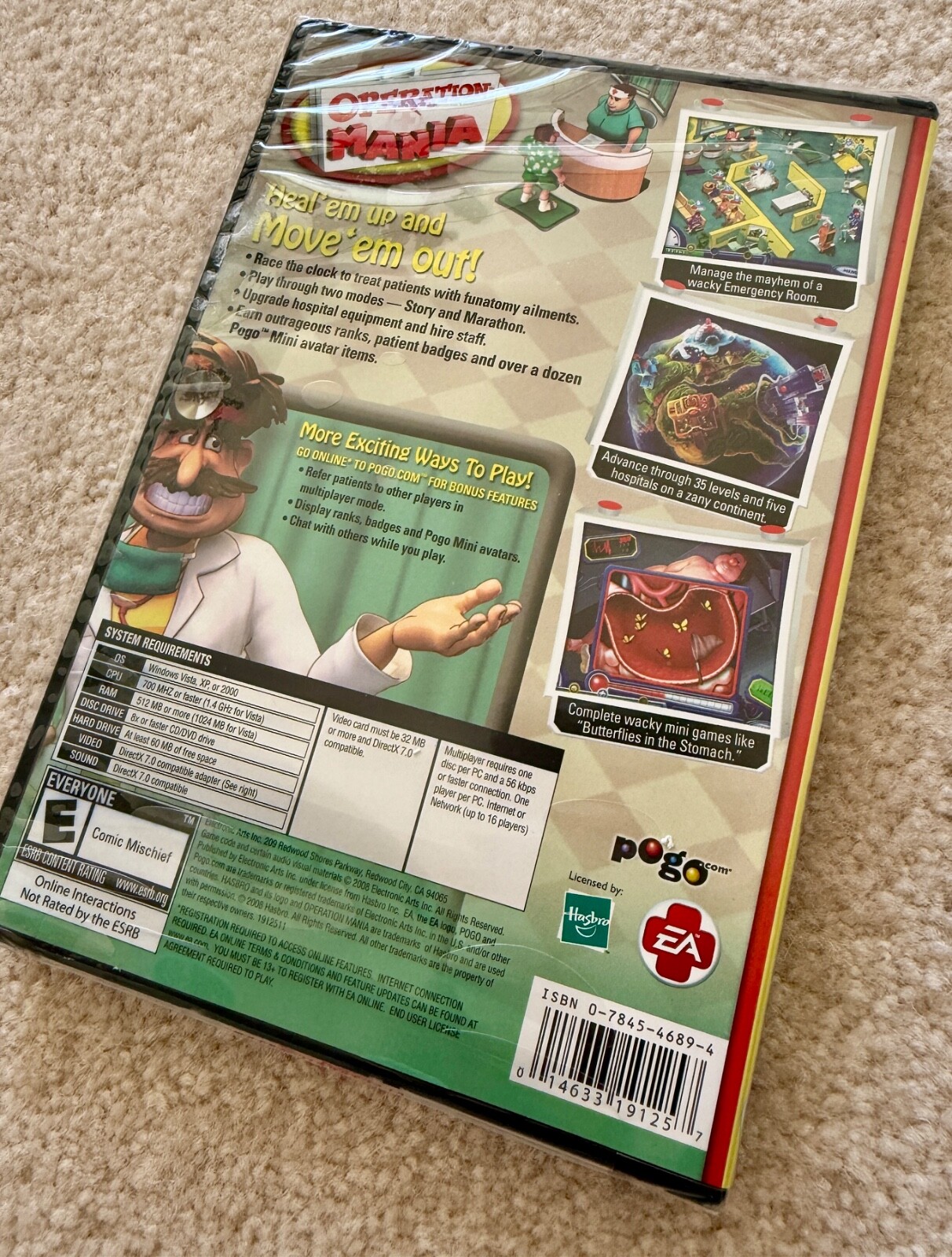 Factory Sealed OPERATION MANIA Medical Mayhem Sim PC Game NEW in BOX!