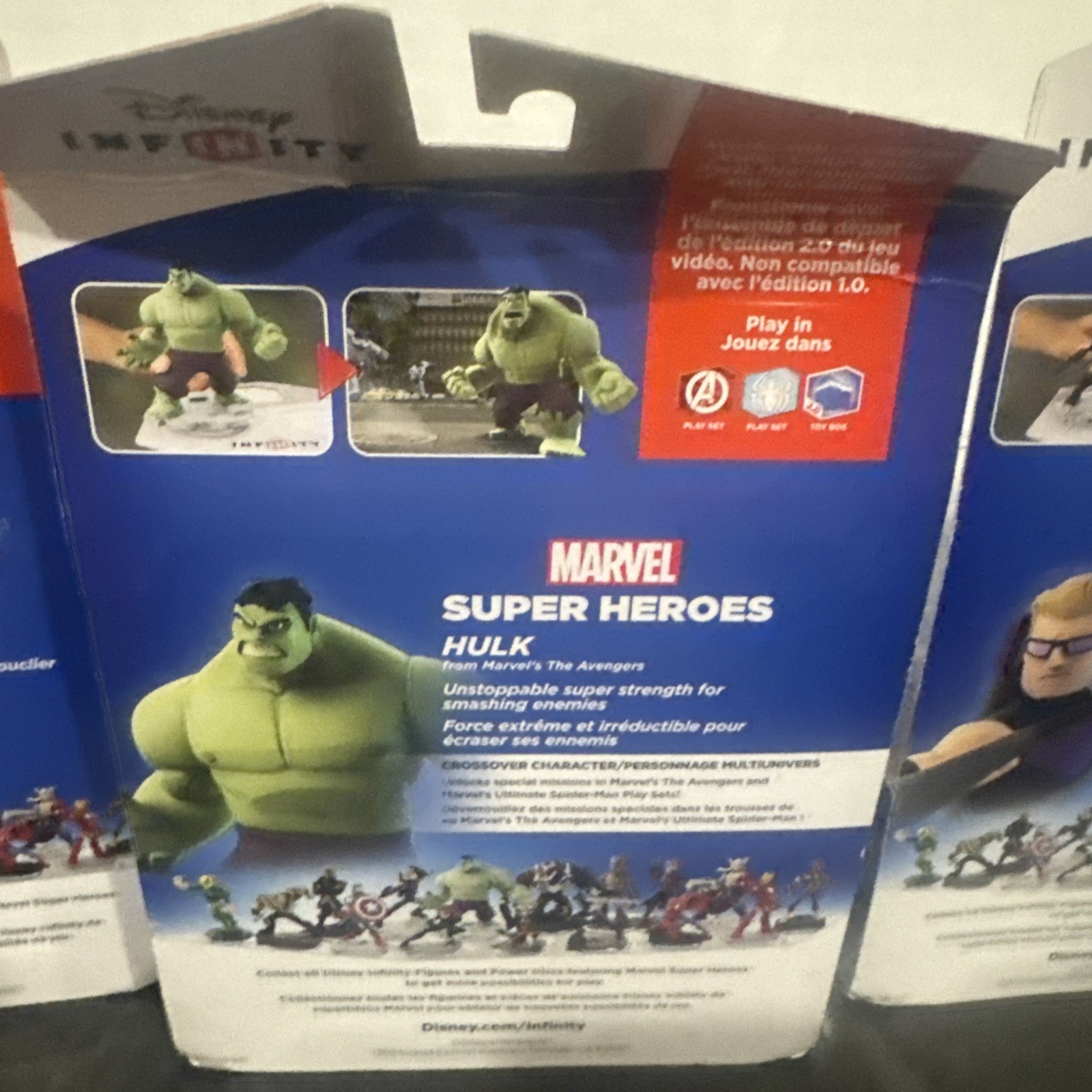 Disney Infinity 2.0 Marvel Avengers Lot Captain America Hulk Hawkeye Hulk Split