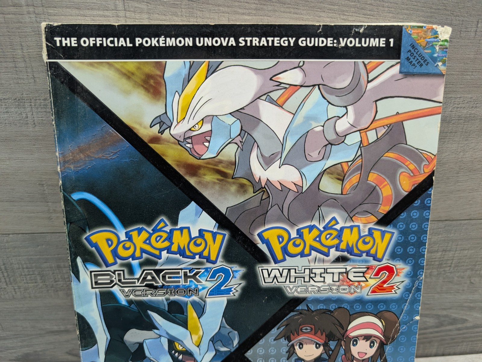 Pokemon Black 2 and White 2 Volume 1+2 Strategy Guide Books Used (No Posters).