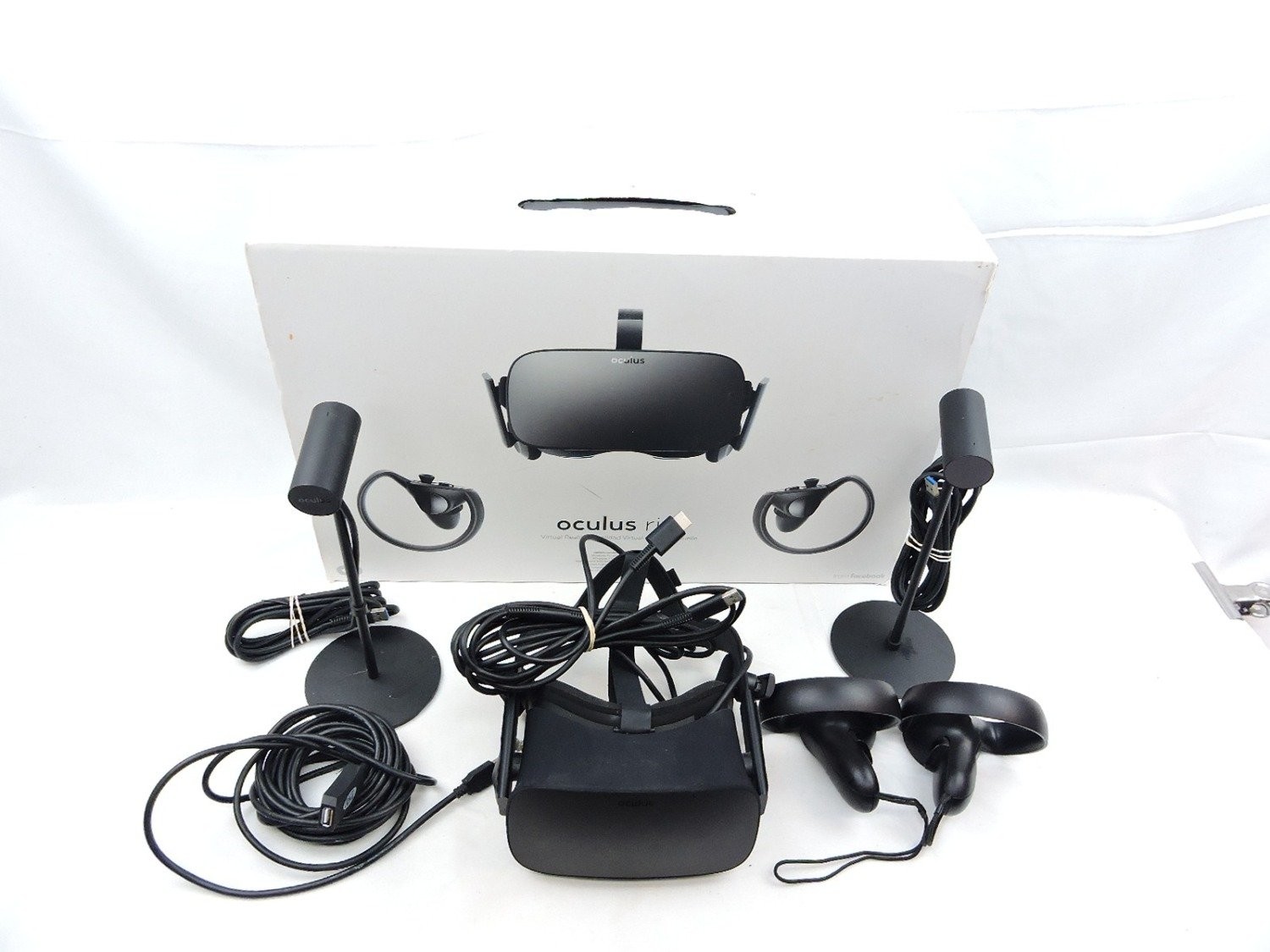 Boxed Like New Oculus Rift CV1 VR Headset with Controllers and Tracking Sensors