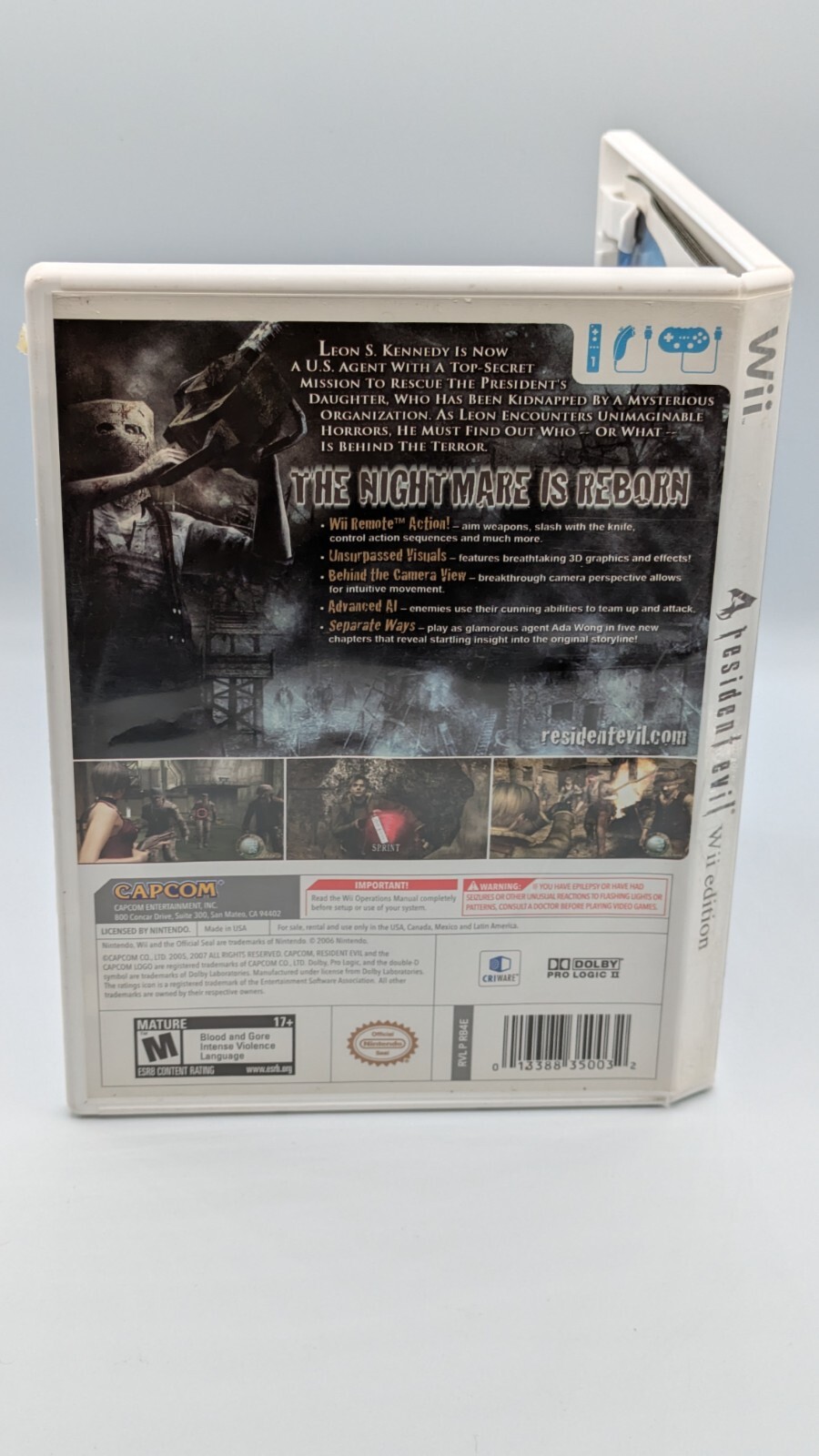 Resident Evil 4 Wii Edition (Nintendo Wii, 2007) CIB Complete w Manual & Tested