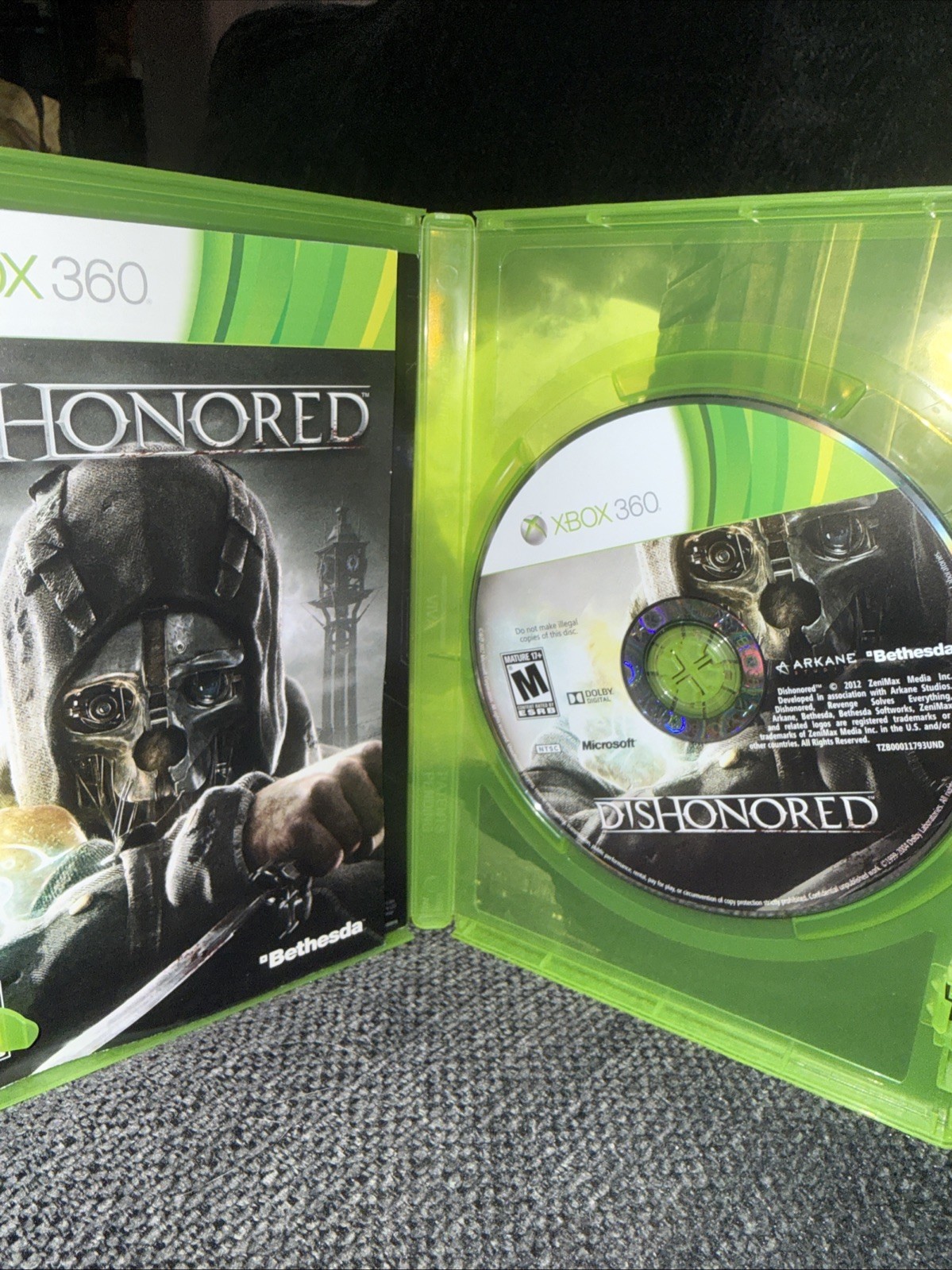 Dishonored – Microsoft Xbox 360, TESTED WORKING, COMPLETE IN BOX