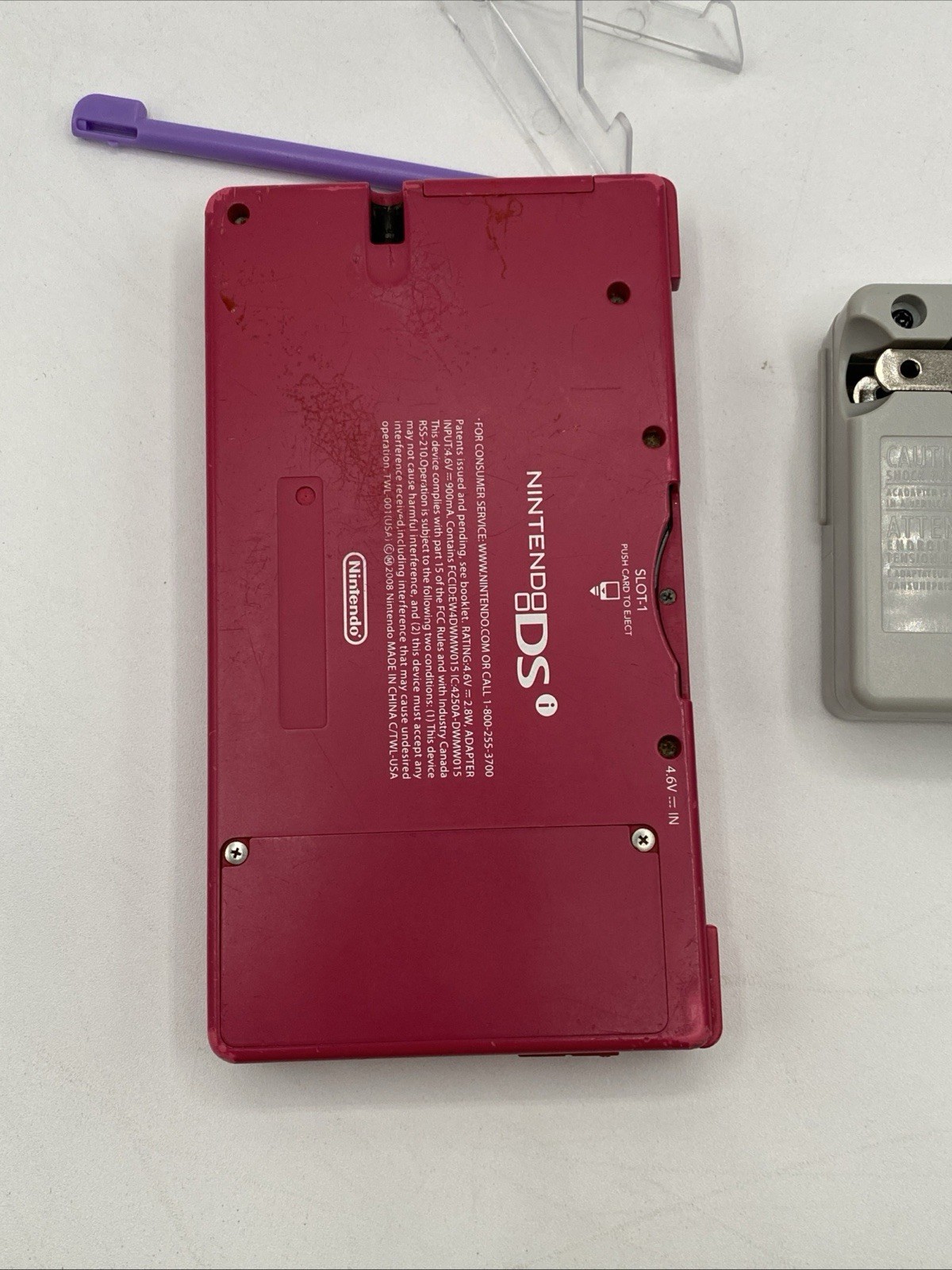 Nintendo DSi Hot Pink Console Bundle w/ Charger & 16GB SD Card – Excellent