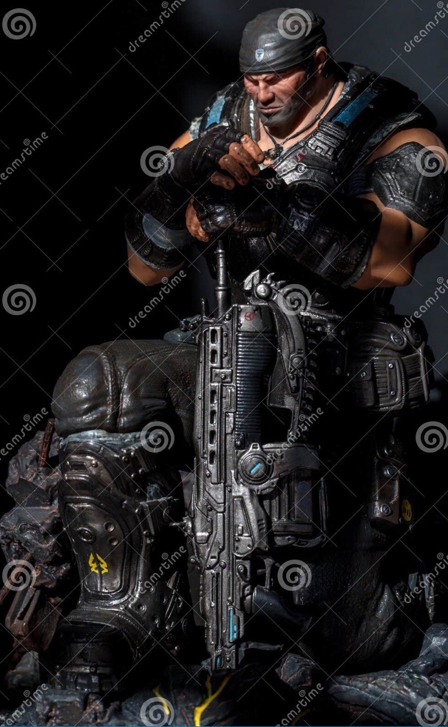 Game XBOX 360 GEARS OF WAR 3 COLLECTOR’s EDITION Marcus Fenix statue NEW