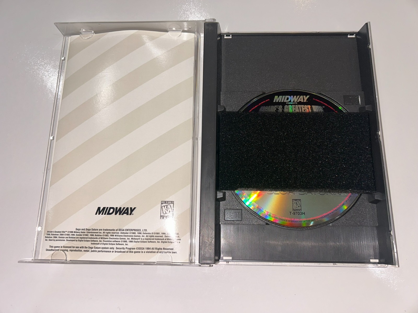 Midway Presents: Arcade’s Greatest Hits (Sega Saturn) CIB Complete w/Reg MINTY!