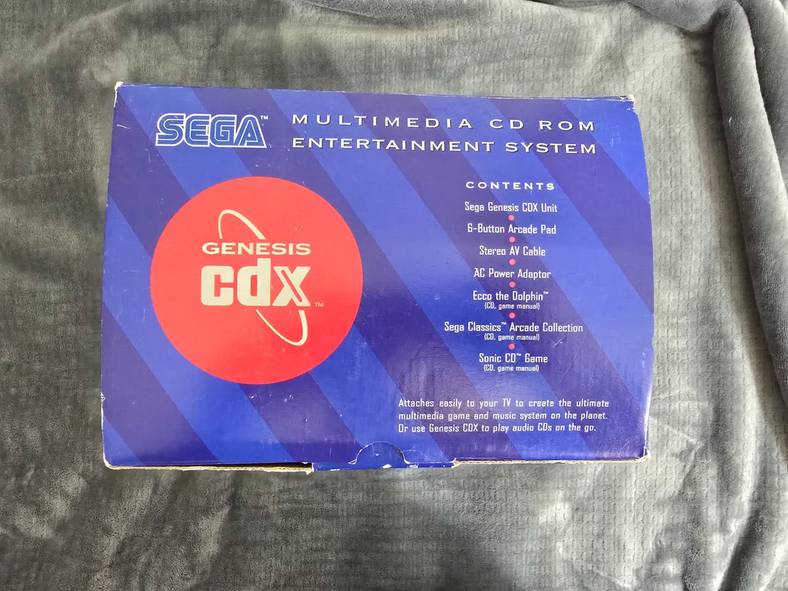 Sega Genesis CDX Console Complete in Box CIB NTSC/U Sega CD **RARE** EXC++