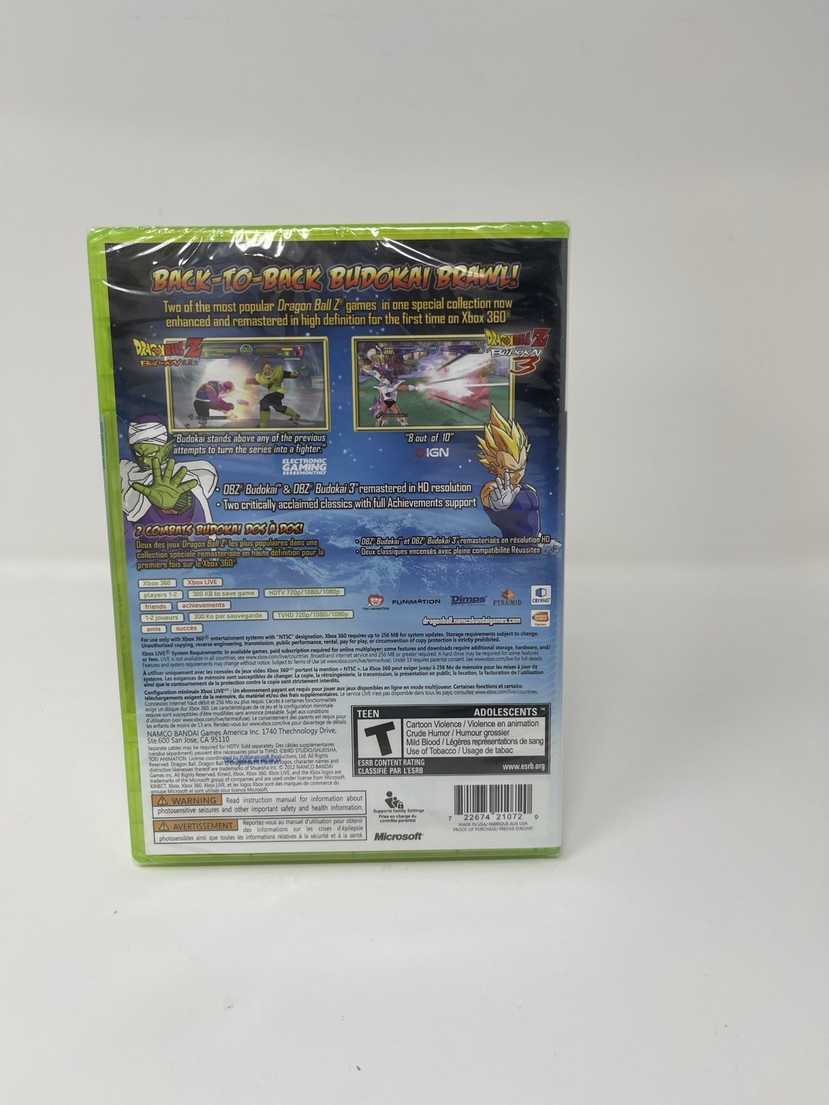 Dragon Ball Z Budokai HD Collection Microsoft Xbox 360 Sealed New Bandai