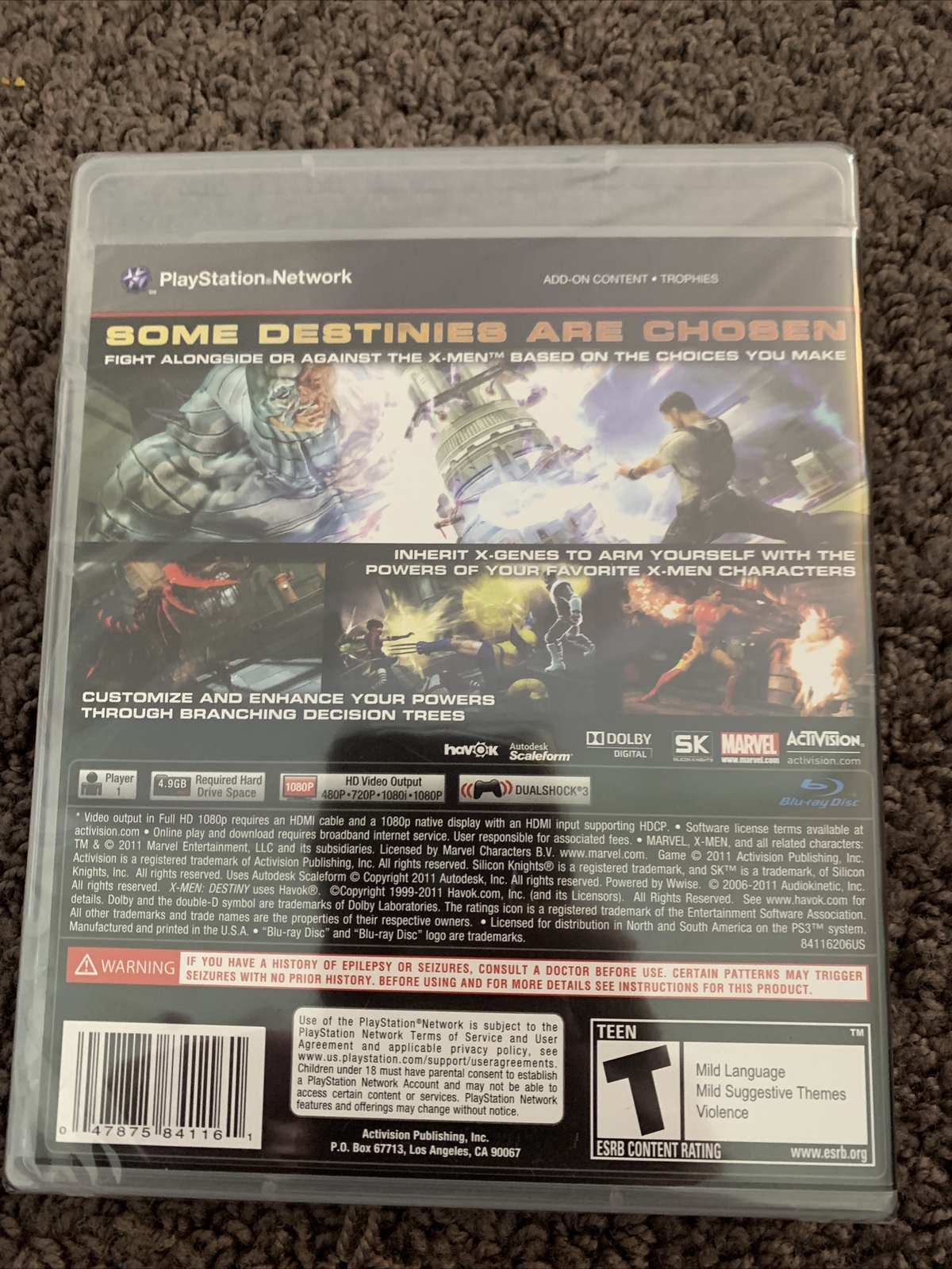 X-Men: Destiny (Sony PlayStation 3, 2011)