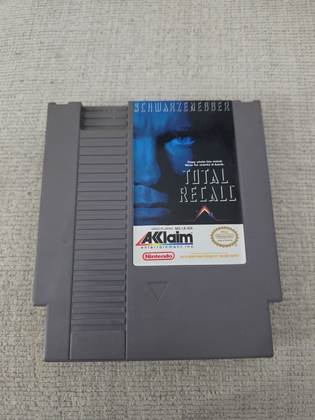 Total Recall (Nintendo NES, 1990) Authentic. GREAT LABELS!! Authentic