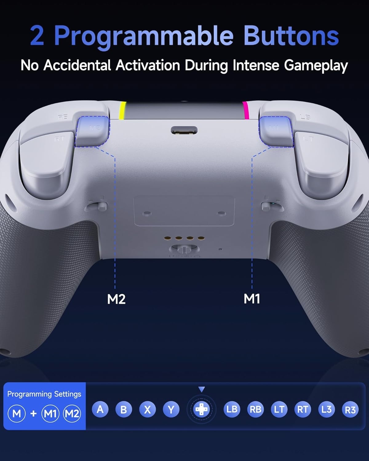 EasySMX X05Pro Wireless PC Controller – Quiet-Press Buttons, 2-Stage Impulse