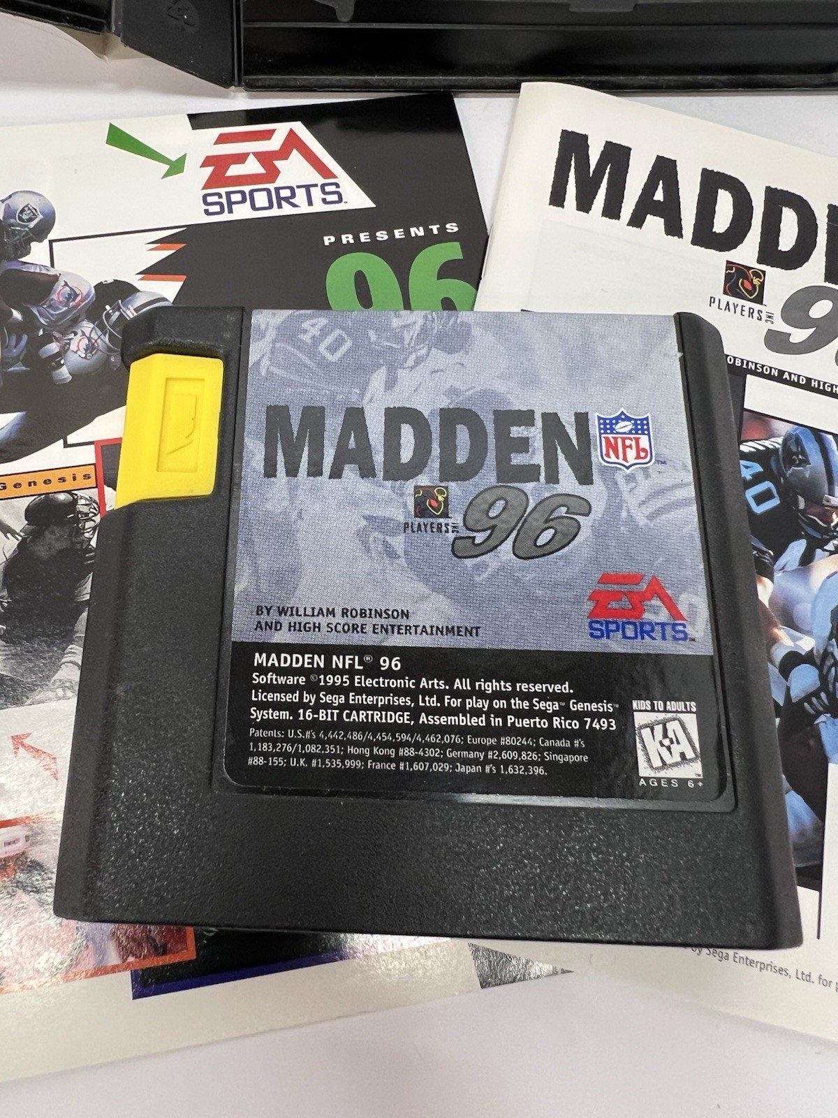 Madden NFL 96(Sega Genesis, 1995) With Manual And Promo Booklets EA Sports