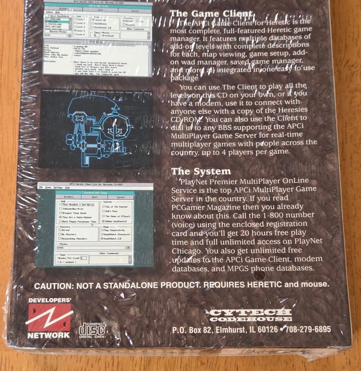 New Sealed Heresies Heretic Expansion Set Developers Network IBM PC CD 1995