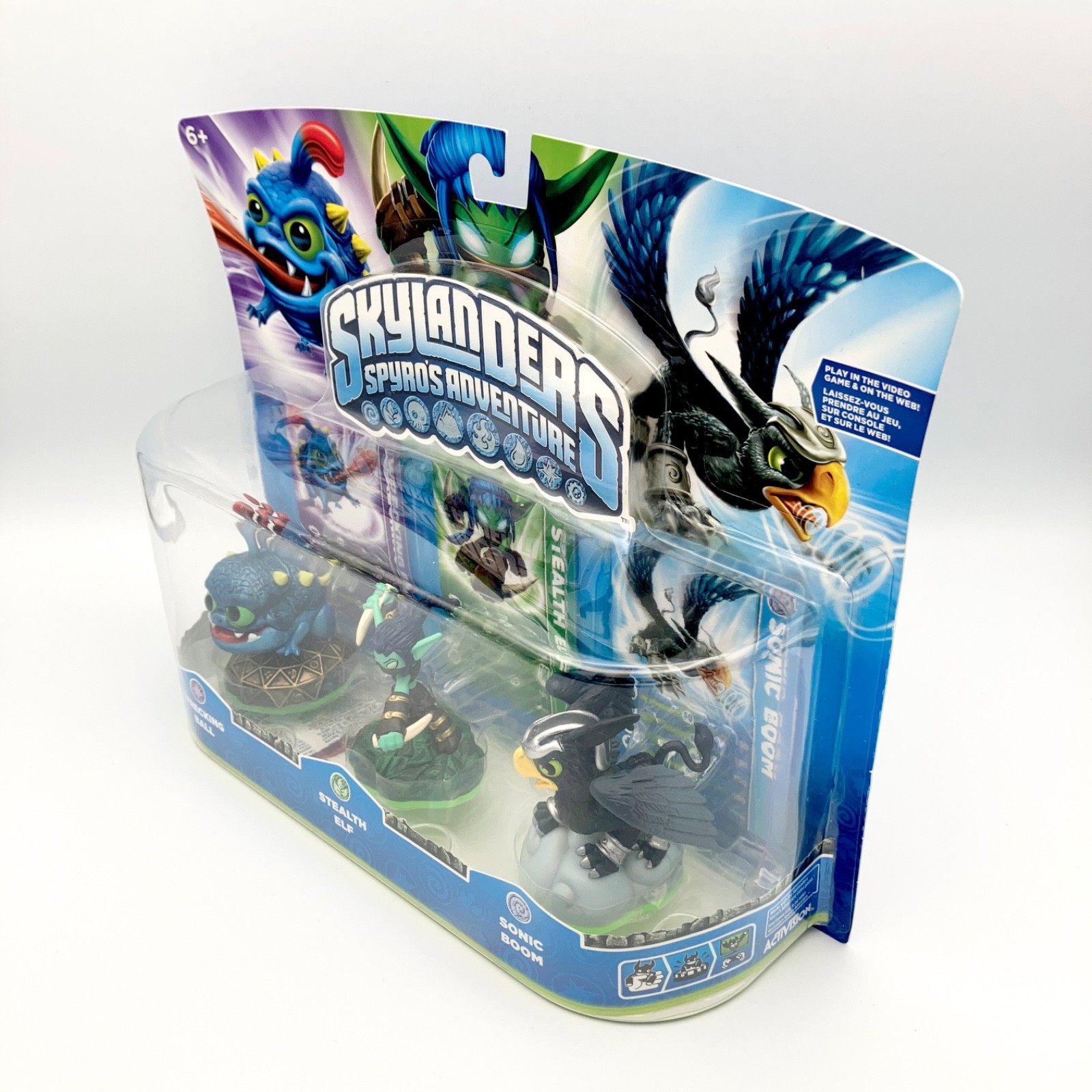 Skylanders Spyros Adventure Figure Pack Wrecking Ball Stealth Elf Sonic Boom NEW