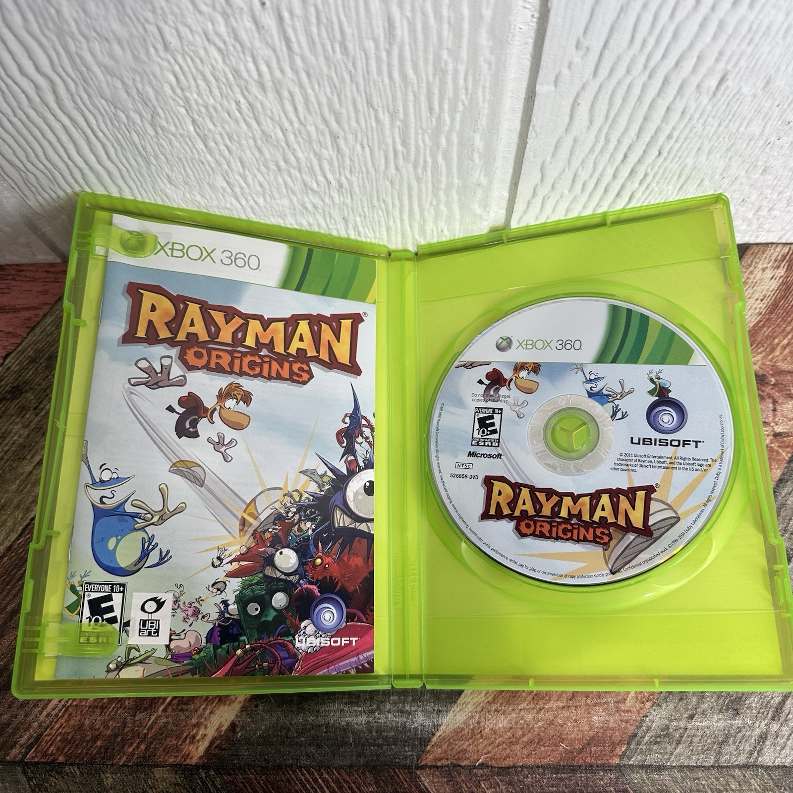 Rayman Origins (Microsoft Xbox 360, 2011) Tested Works Great! CIB