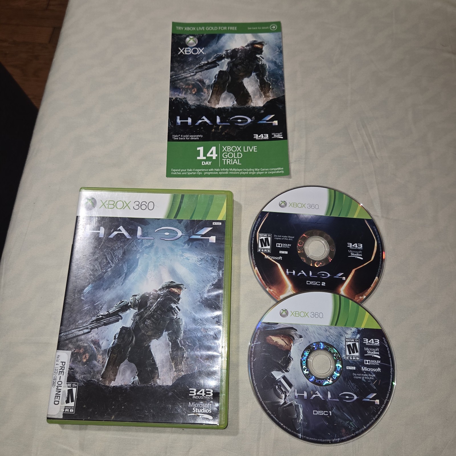 Halo 4 (Microsoft Xbox 360, 2012) FAST SHIPPING