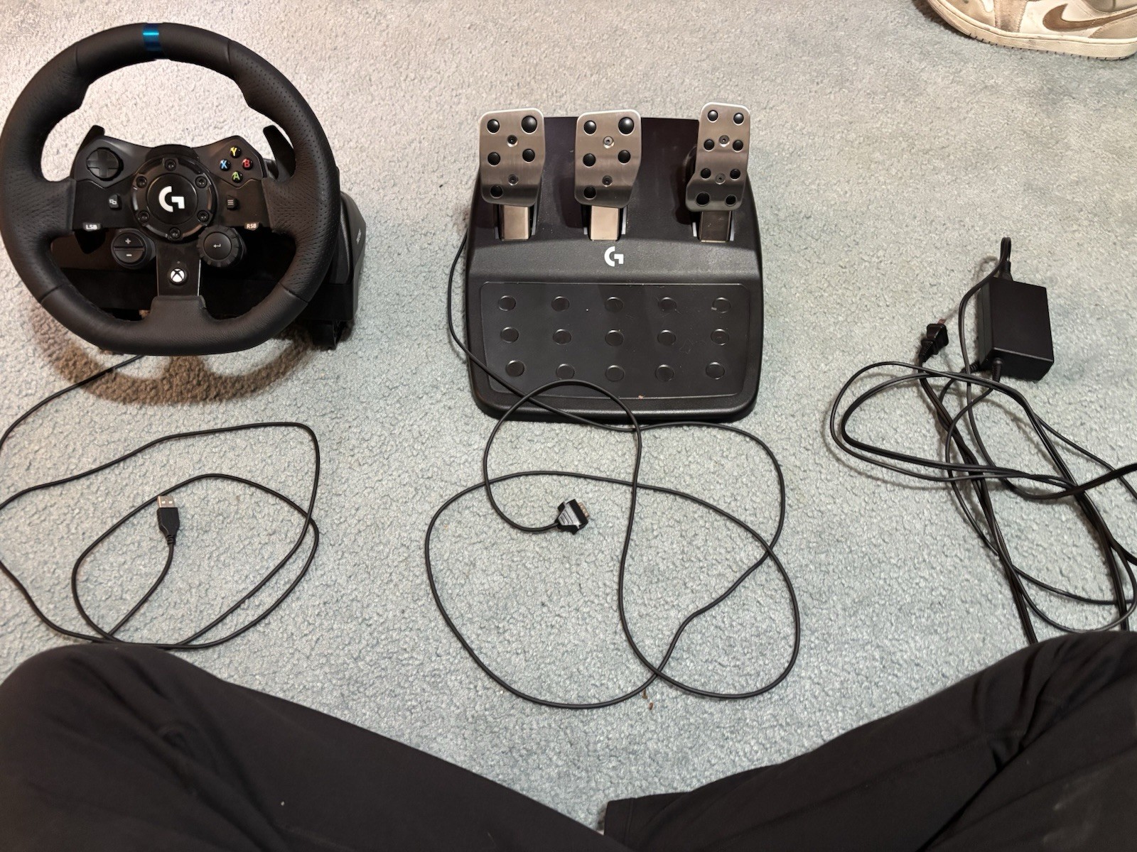 Logitech G923 Racing Wheel and Pedals