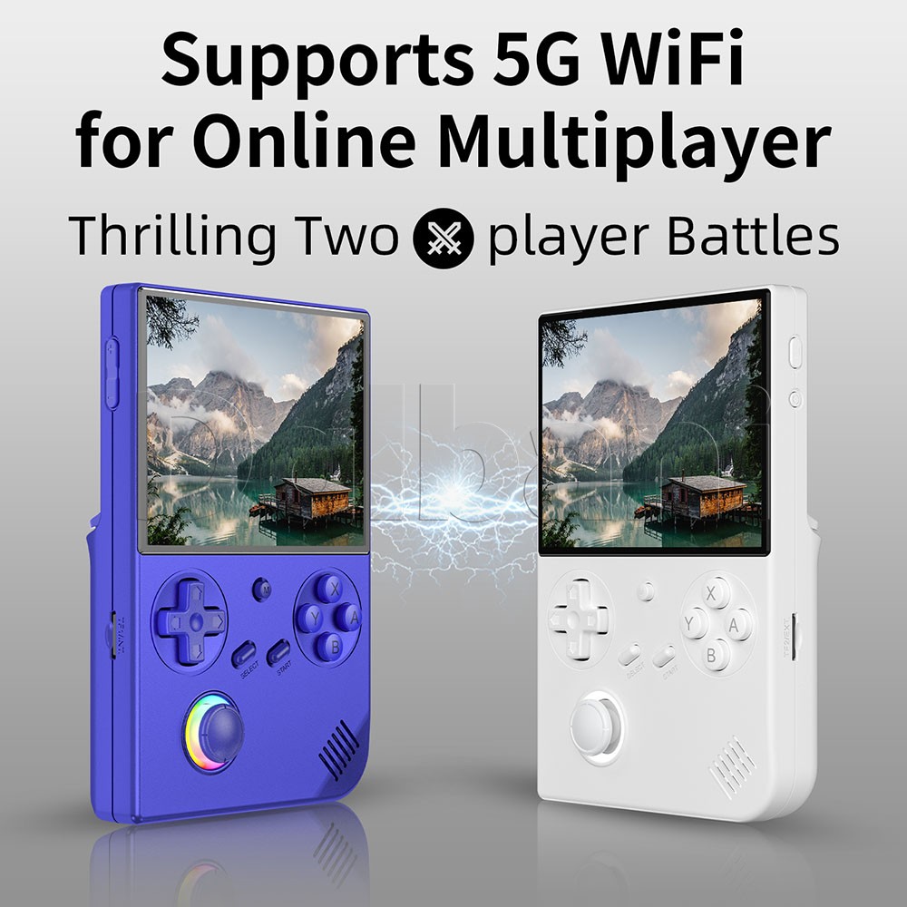 RG 40XXV Blue Anbernic 4.0′ IPS handheld Game Console Linux 64-Bit 64G 5K+ Games