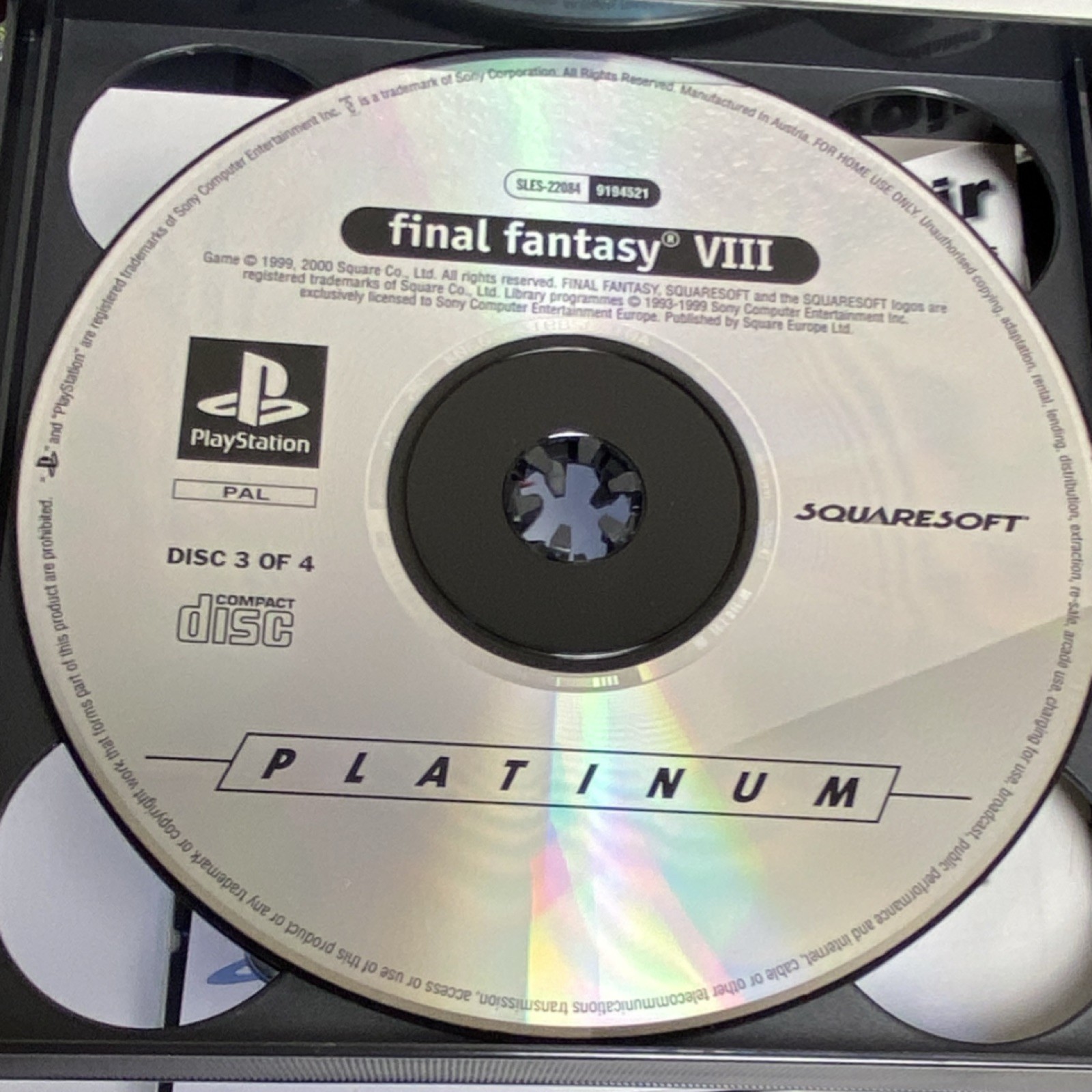 READ DESCRIPTION * Final Fantasy VIII PlayStation 1 PAL / Spain/spanish