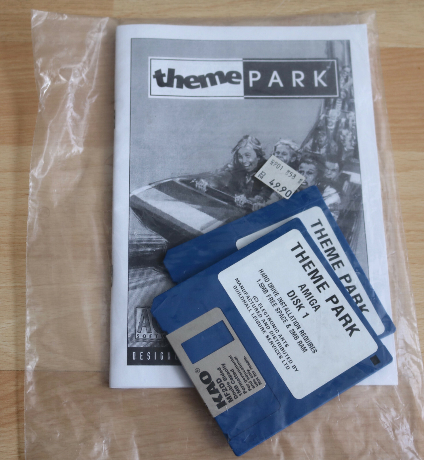 Theme Park – Amiga/Commodore Game without Original Packaging