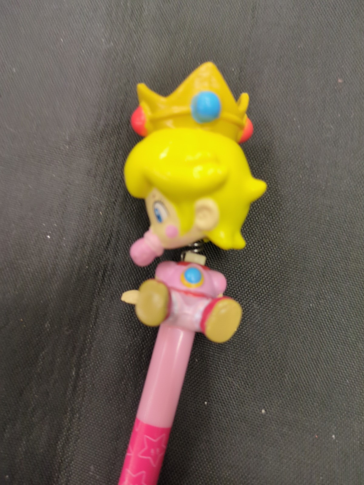 Super Mario Nintendo 3DS Bobble Action Bobblehead Stylus Baby Princess Peach
