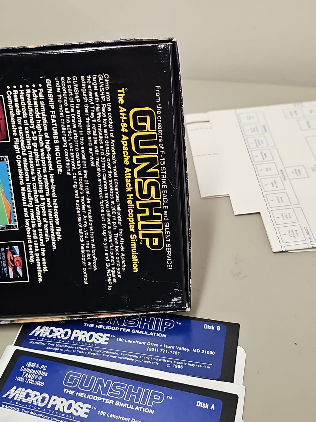 Gunship Attack Helicopter (1986) Micro Prose IBM PC