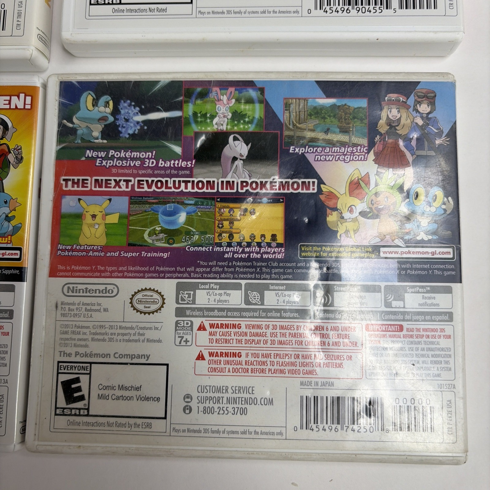 Pokemon Ultra Sun Y Omega Ruby Nintendo 3DS 4 Game In Box Bundle Authentic