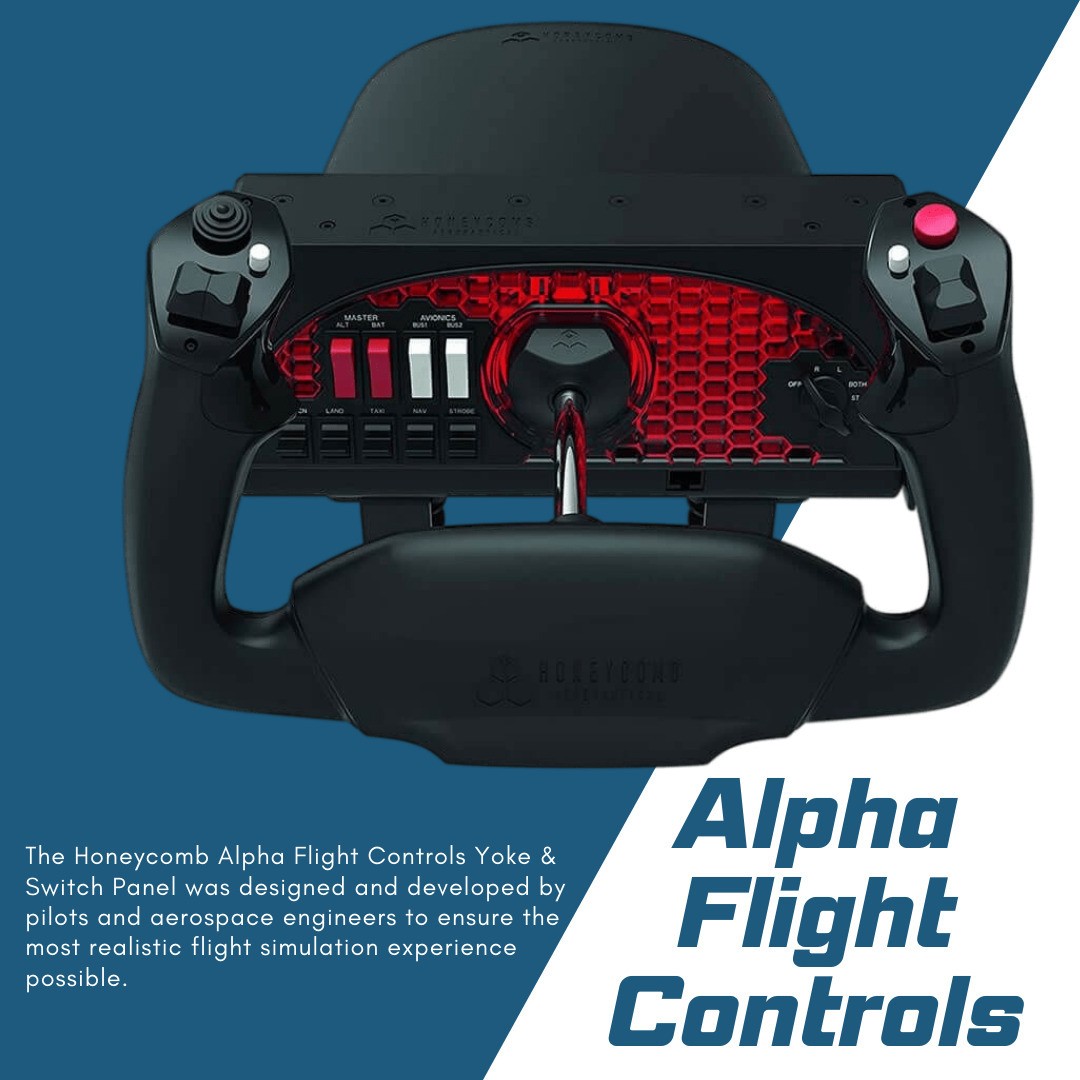 Honeycomb Alpha Flight Controls Yoke with Bravo Throttle Quadrant Bundle