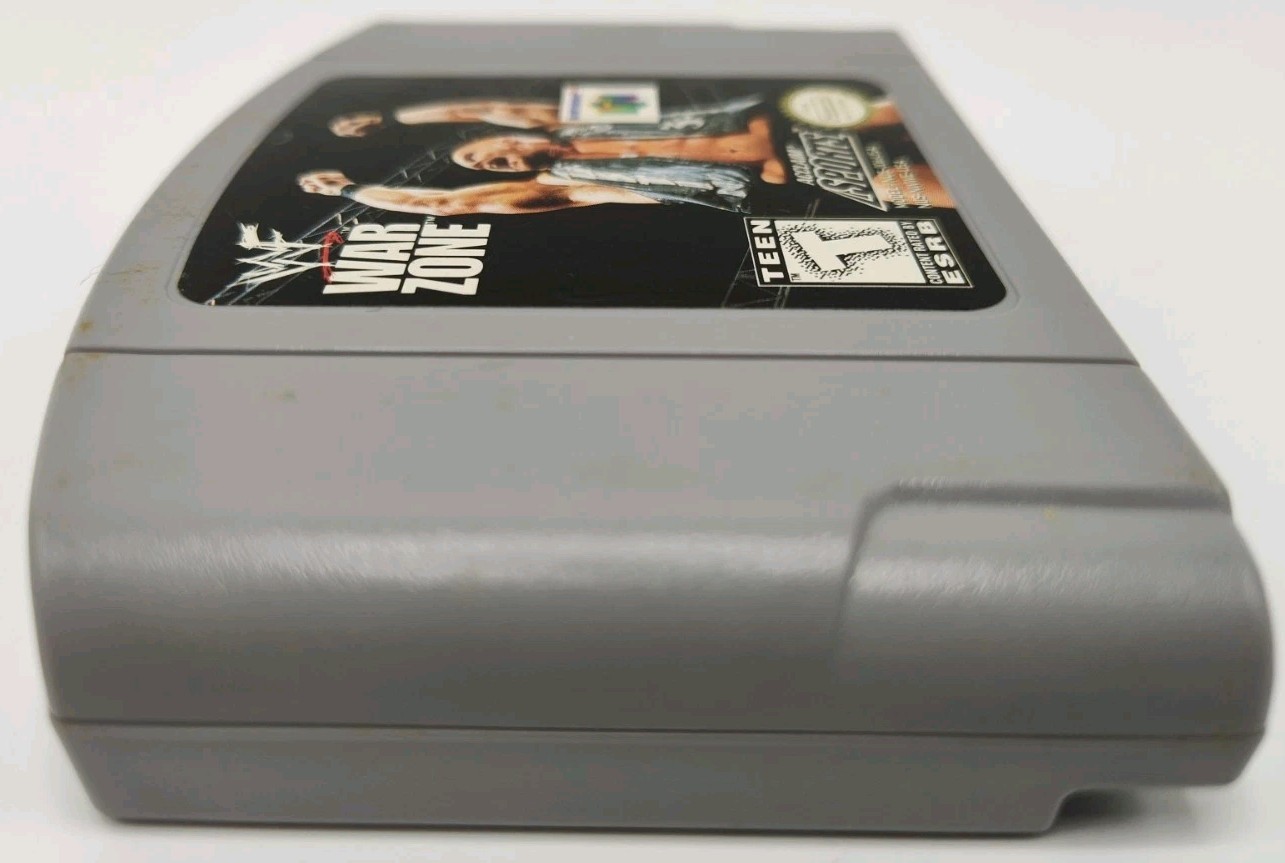 WWF War Zone (N64, 1998) *CIB + Case Protector + Strategy Guide* VINTAGE Tested!