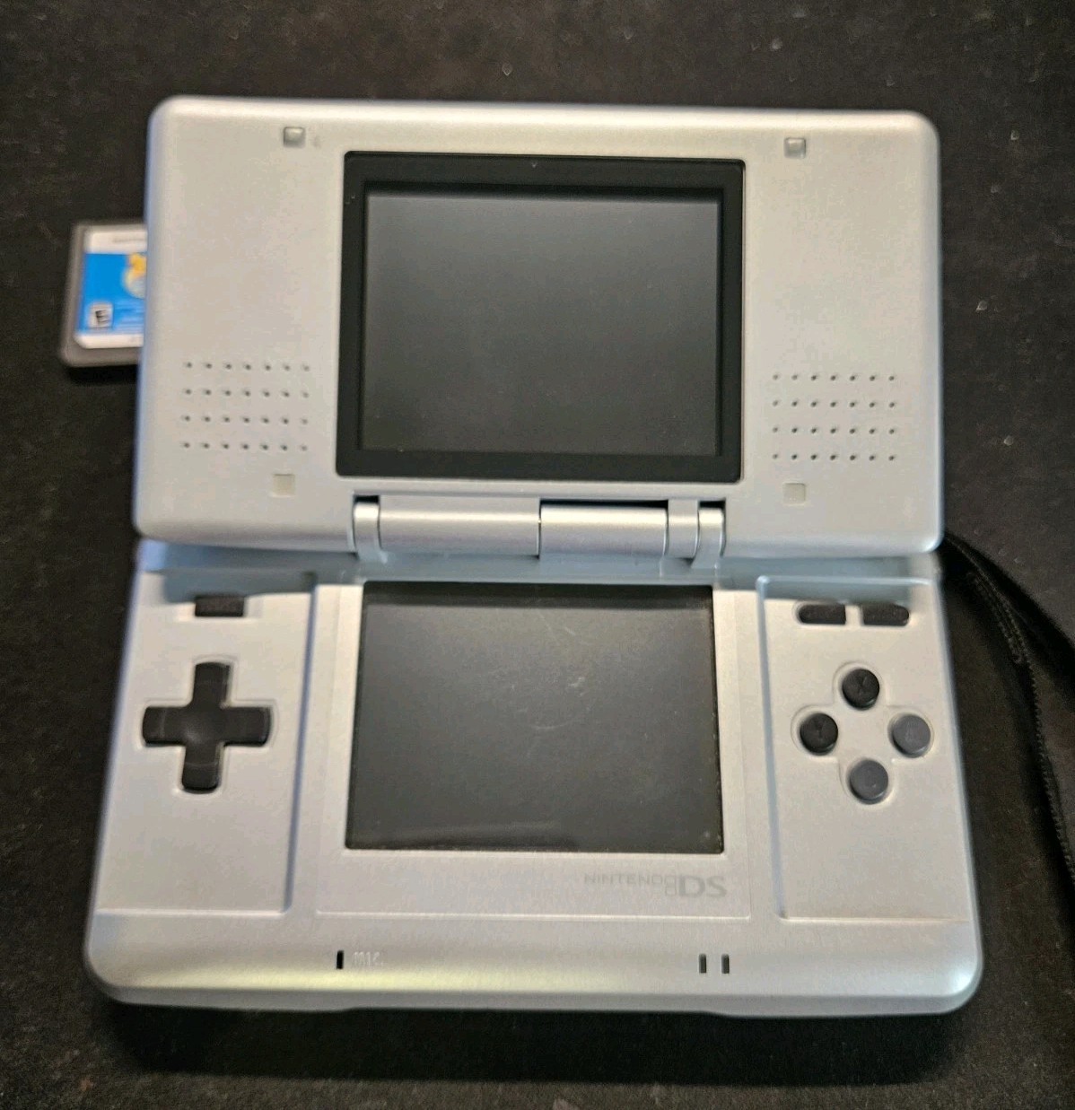 Nintendo DS Original NTR-001 Console Silver Tested W/ Stylus and 5 games
