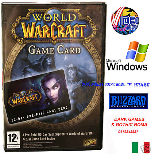 WOW GAMECARD PC WINDOWS NEW BOXED SUBSCRIPTION 60G