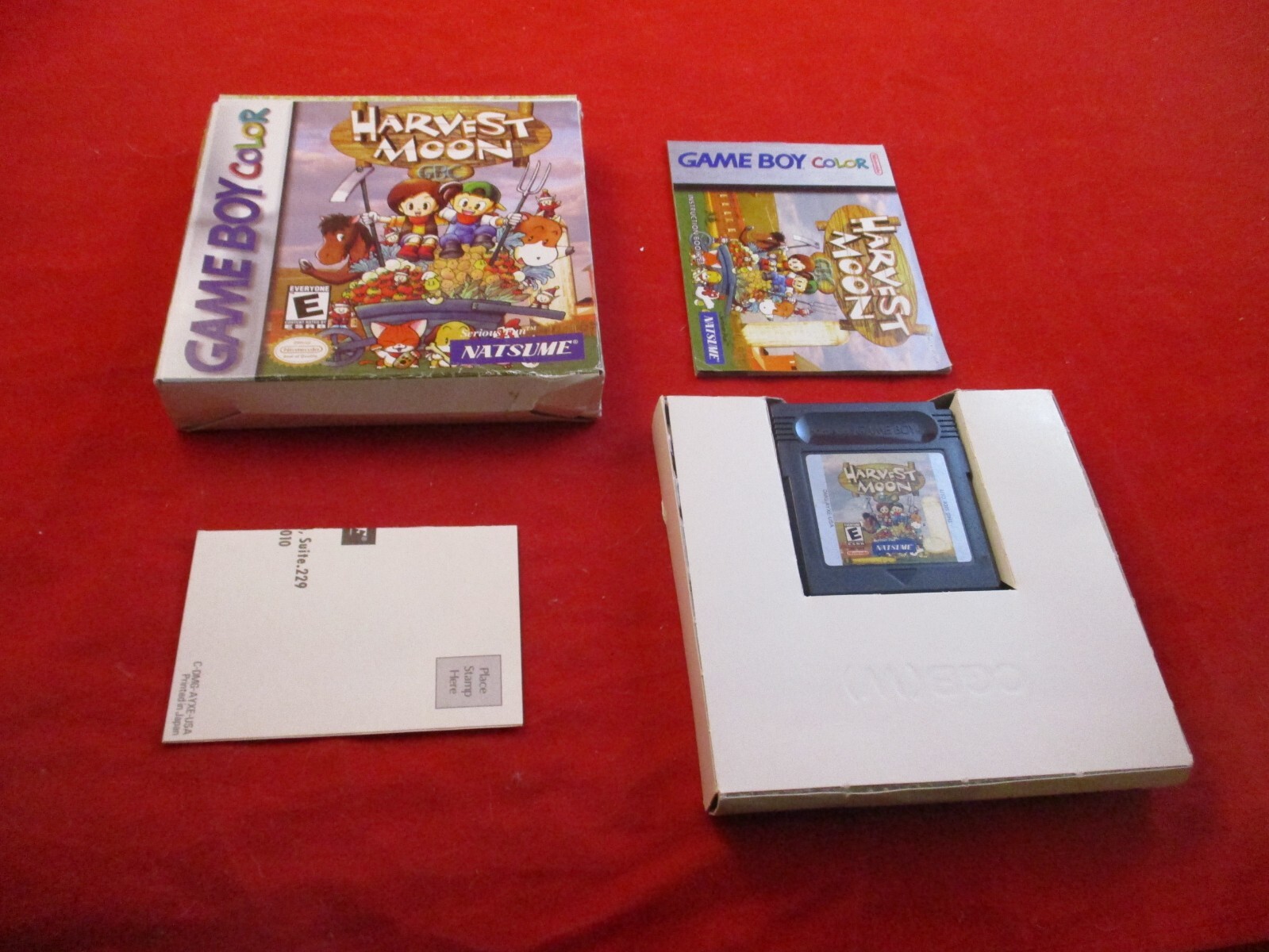 Harvest Moon GBC (Nintendo Game Boy Color, 1999) COMPLETE w/ Box manual game