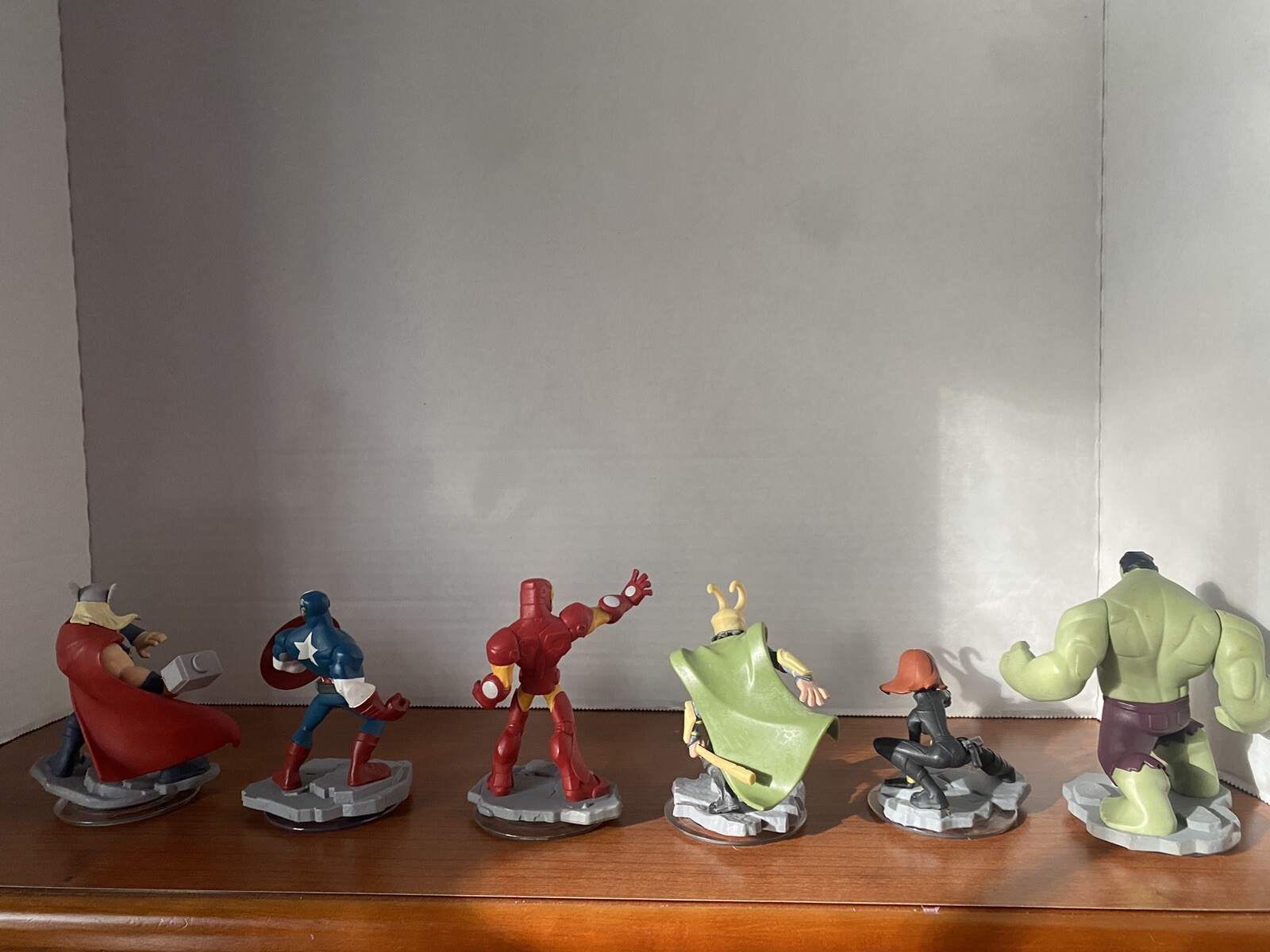Disney Infinity Marvel Figure Lot Of 6 Iron Man, Captain America, Hulk, Thor..