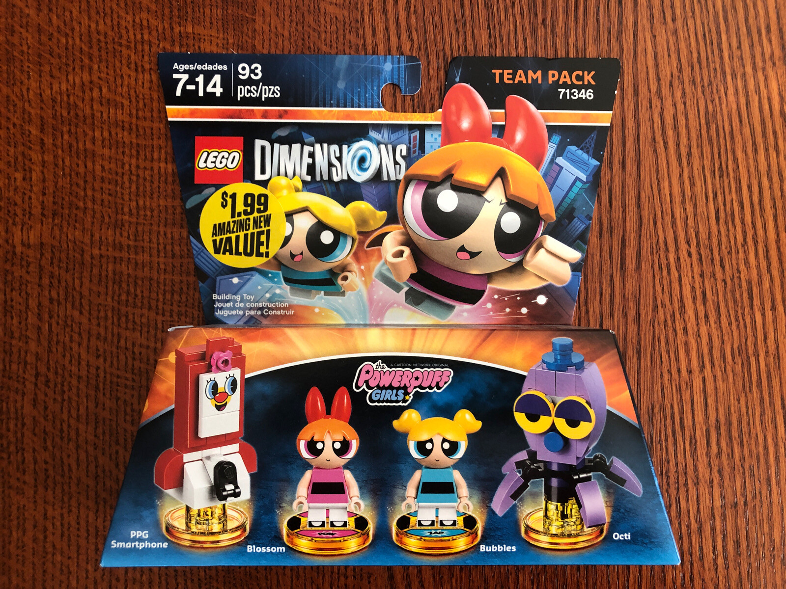 Lego Dimensions Powerpuff Girls Blossom Bubbles Octi 71346 Team Pack PPG NIB