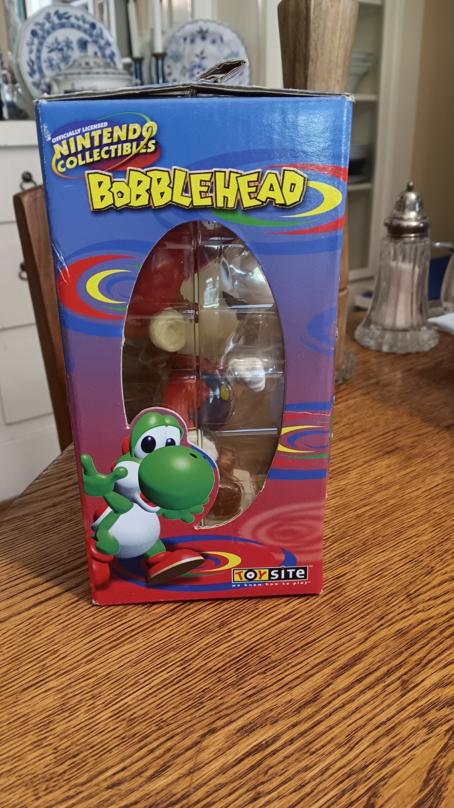 Vintage Nintendo Mario Bobblehead 2001 Toysite BD&A Super Collectible in Box