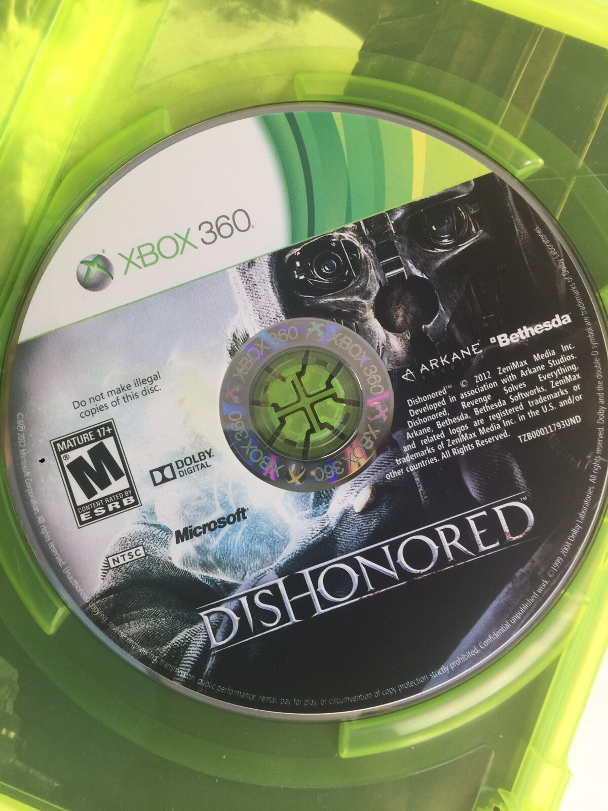 Dishonored Microsoft Xbox 360 2012