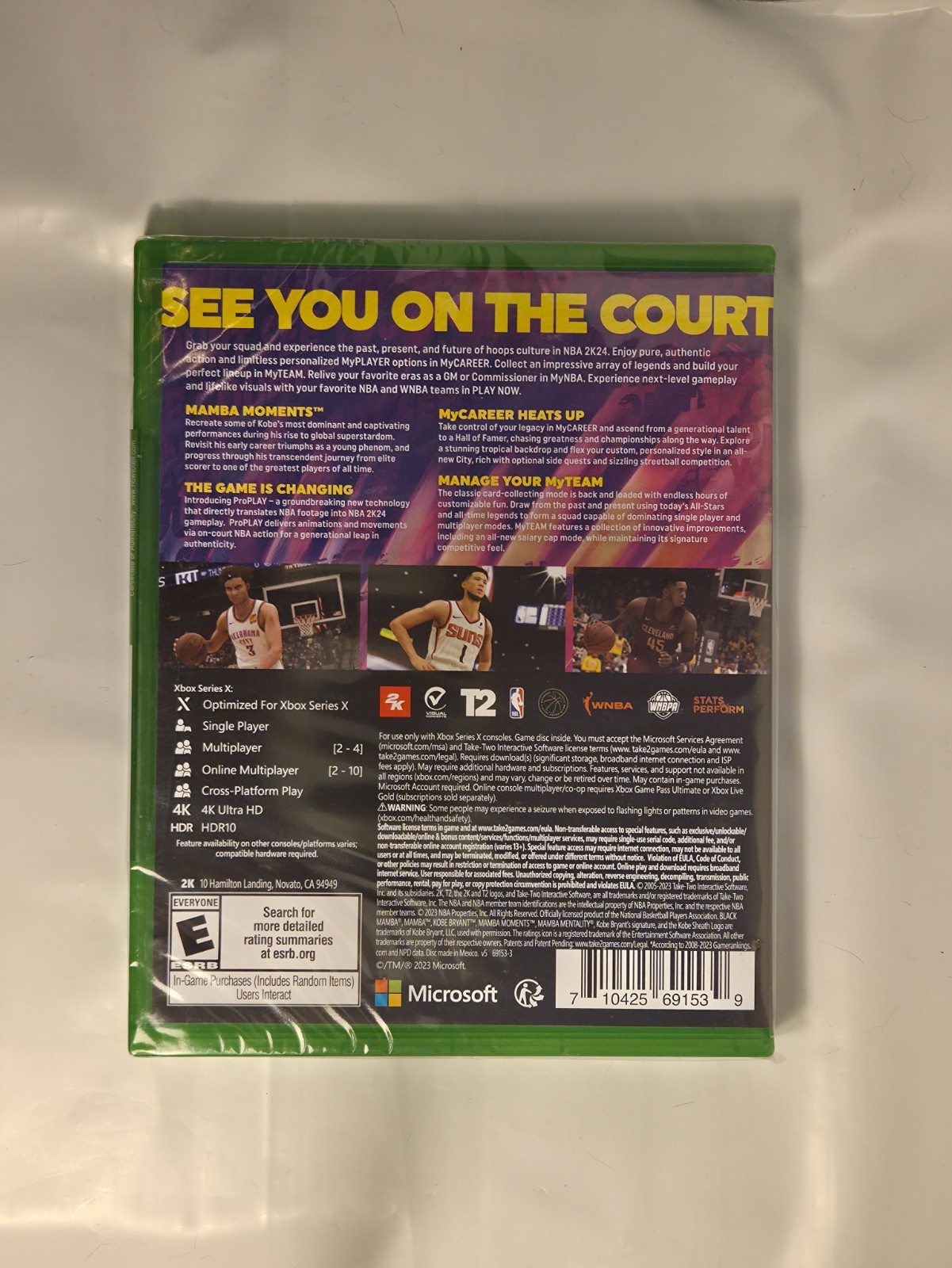 NBA 2K24 Kobe Bryant Edition for Xbox Series X Brand New Factory Sealed