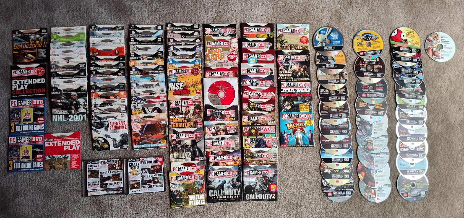 109 Computer Gaming World PC Video Game Demo Disc Lot Vintage 1999 to 2011