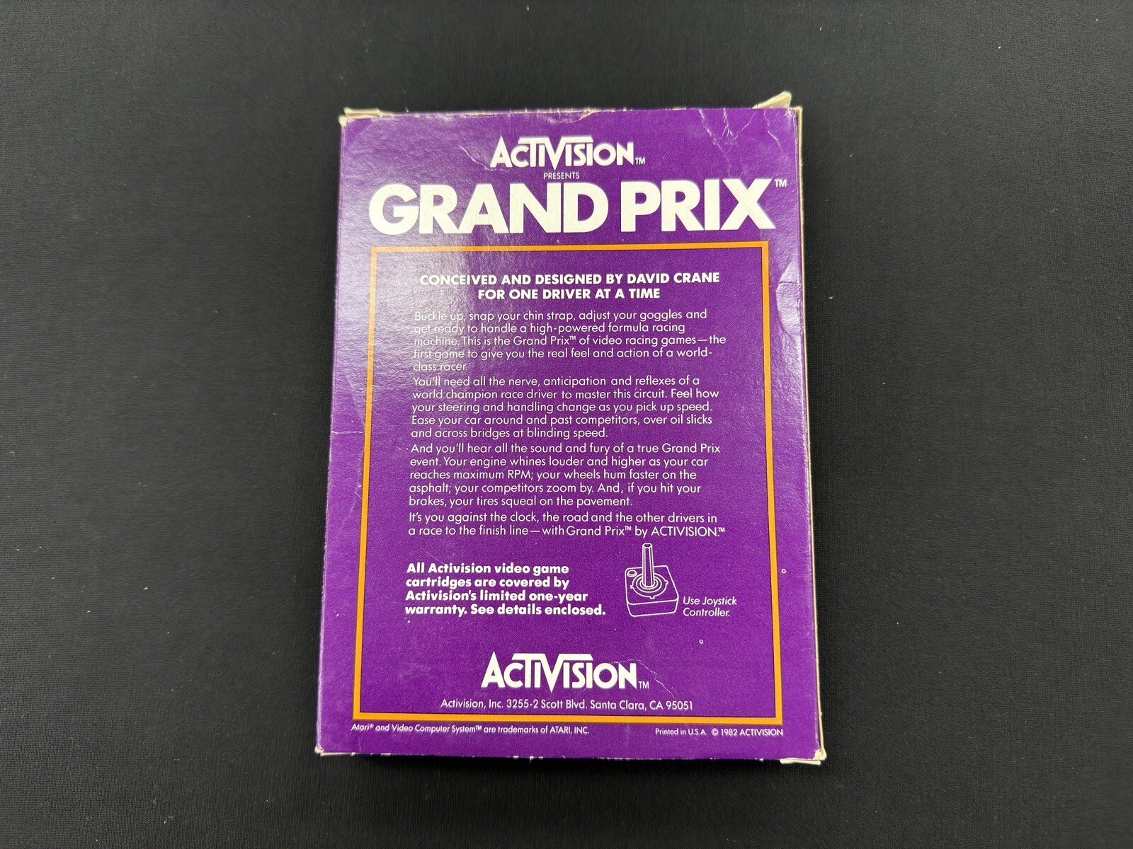 Grand Prix (Atari 2600, 1982) With Box, No Manual, Has Warranty Card